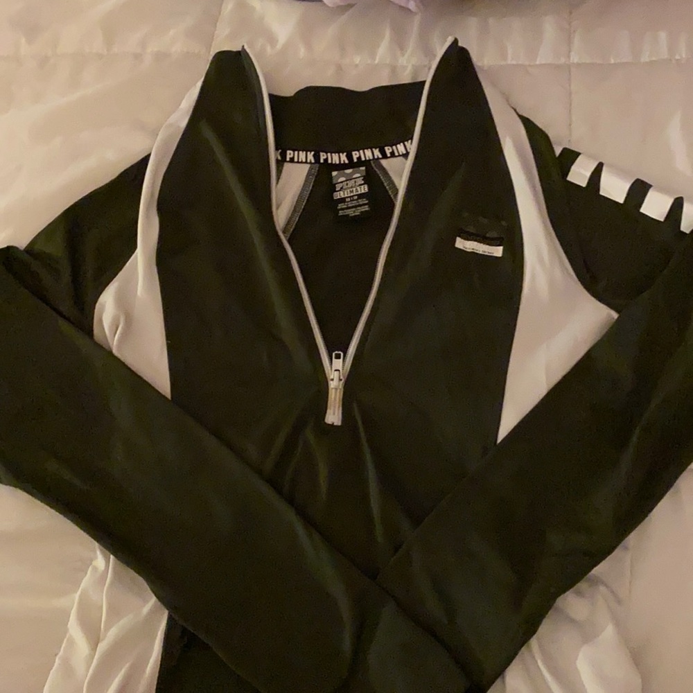 VS Pink athletic 3/4 zip
